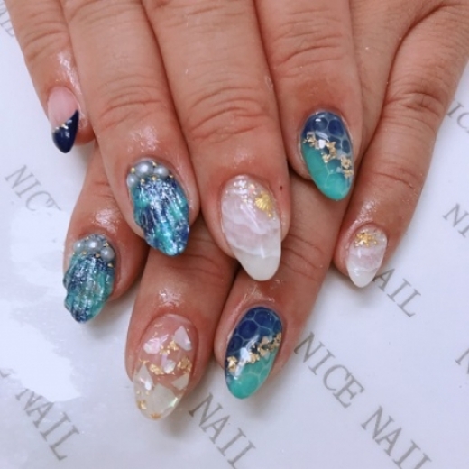 2018/07/25[ネイルカタログ] ネイルサロン ナイスネイル大津店の人気ネイルデザインを更新しました！